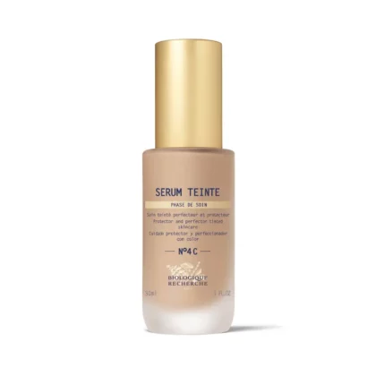 sérum teinté n°4c de Biologique recherche peau mate ton bronze