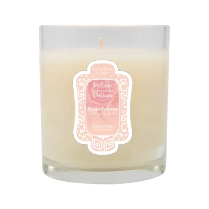 bougie parfumée rose sultane de saba