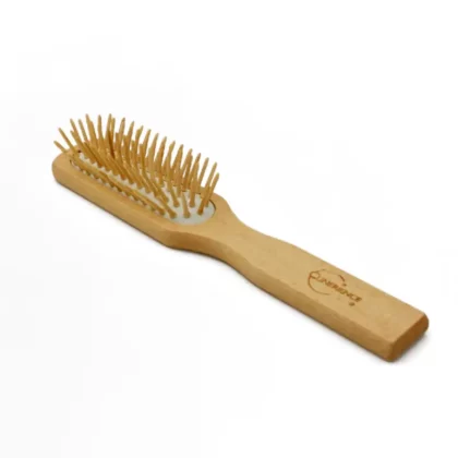 brosse en bois cheveux rectangulaire anti casse