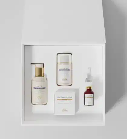 Produits anti-âge du coffret vieillissement Biologique Recherche pour le visage