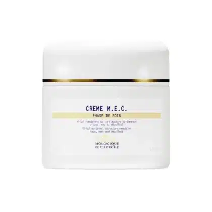 Crème M.E.C. Biologique Recherche pot fermé, soin visage restructurant et redensifiant