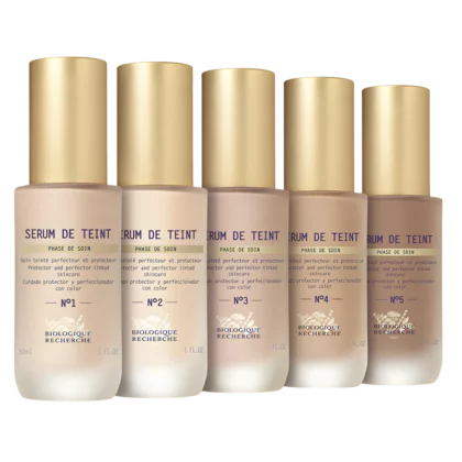 Sérums Teintés Biologique Recherche 30 ml, 5 teintes fond de teint sérum unifiant toutes carnations
