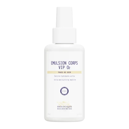Émulsion Corps VIP O2 Biologique Recherche 500 ml, émulsion corps hydratante oxygénante mélatonine peau terne
